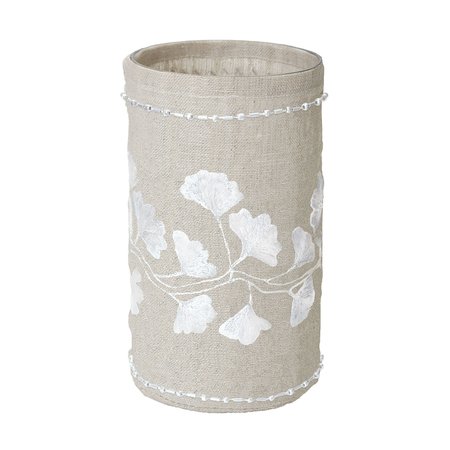 ELK SIGNATURE Ginkgo Votive with Silver Stitching, Large 625047